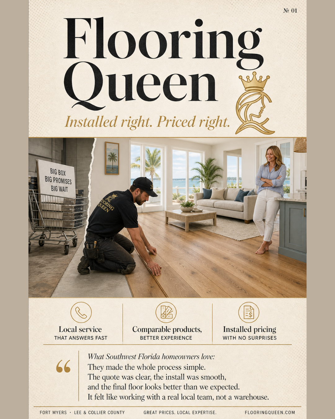 Flooring Queen editorial social post